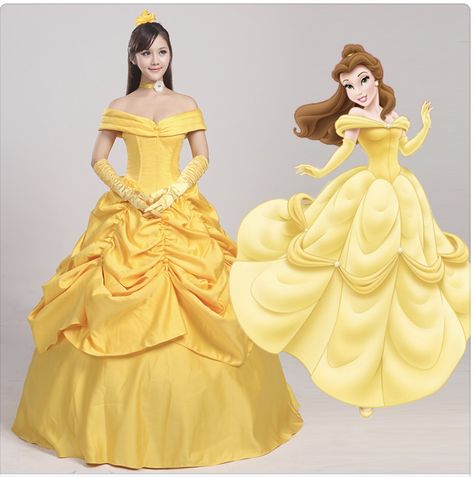 Princess Belle Costume, Bella Disney, Mack Up, Disney Costume, Belle Costume, Princess Dress Kids, Disney Princess Dresses, Princess Belle, Disney Costumes