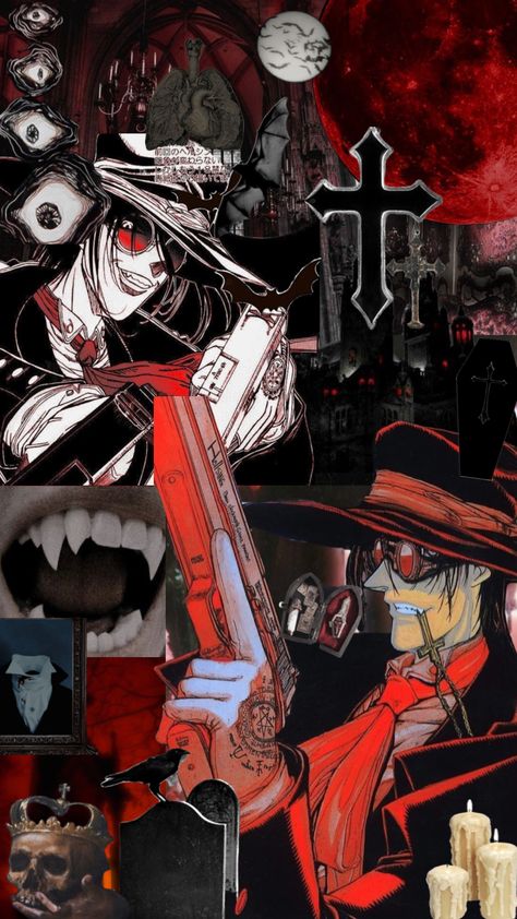 #alucard #hellsing #hellsinganime #anime #manga Alucard Hellsing, Hellsing Ultimate Anime, Hellsing Ultimate, Hellsing Alucard, Emo Art, Create Collage, Creative Play, Connect With People, Your Aesthetic