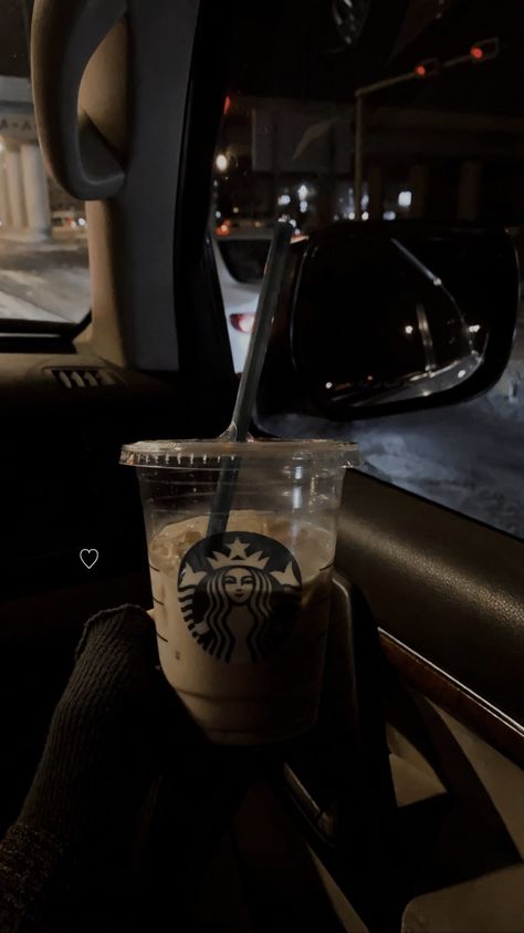 Night Coffee Story, Coffee Love Quotes, Starbucks Pictures, Night Coffee, Coffee Obsession, The Darkest Minds, Cute Cartoon Images, Driving Photography, Coffee Photography