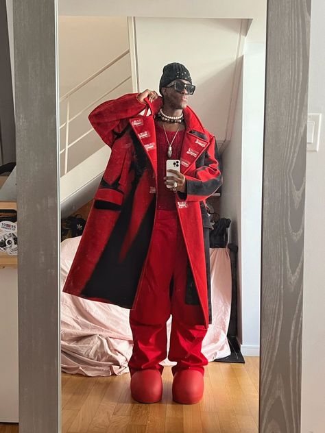 Red Boots Style, Big Red Boots, Wisdom Kaye, Red Boots Outfit, Boots Outfit Men, Boots 2023, Fashion Things, Swag Girl Style, Street Style Outfits Men