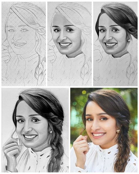 Portrait Sketching For Beginners, Sketches Actors, Portrait Drawing Reference Sketch, Pencil Art Drawings Portraits, Hairstyles Sketching, Human Portrait Sketch, Portrait Drawing Step By Step, Face Drawings Sketches, Actors Sketch