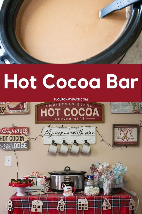 Creamy Crock Pot Hot Cocoa Recipe Crock Pot Hot Cocoa Recipe, Crock Pot Hot Cocoa, Hot Cocoa Crockpot Recipe, Diy Hot Cocoa Bar, Crock Pot Hot Chocolate Recipe, Holiday Hot Cocoa Bar, Creamy Hot Chocolate Recipe, Hot Chocolate Bar Party, Halloween Potluck