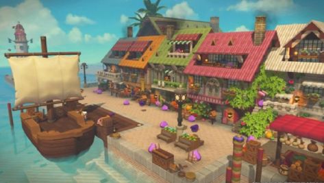 voxelart, minecraft, Dragon Quest Builders 2 Dragon Quest Builders 2 Ideas, Dragon Quest Builders 2 Builds, Dqb2 Ideas, Portal Knight, Minecraft Dragon, Dragon Quest 2, Dragon Quest Builders 2, Town Design, Fun Video Games