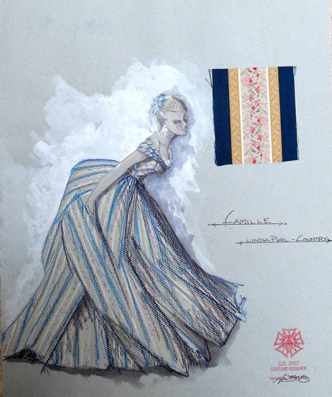 Camille (Camille). Costume design by Alex Jaeger. Costume Design Sketchbook, Theater Costume Design Sketches, Theatre Costume Design Sketches, Costume Design Portfolio, Costume Design Drawings, Theater Illustration, Costume Renderings, Costume Sketches, Costume Illustration