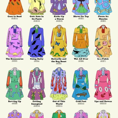 Ms Frizzle Dresses, Magic School Bus Tattoo Ideas, Mrs Frizzle Hair, Ms Frizzle Tattoo, Ms Frizzle Aesthetic, Ms Frizzle Dress, Lizard Costume, Mrs Frizzle, Miss Frizzle