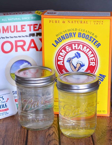 Make this easy (and budget friendly) homemade laundry detergent recipe - it's liquid! No chemicals, dyes, or additives - for sensitive skin. Homemade Laundry Detergent Liquid, Homemade Laundry Detergent Recipes, Carpet Powder, Carpet Deodorizer, Carpet Freshener, Dry Carpet Cleaning, Deep Carpet Cleaning, Diy Carpet Cleaner, Carpet Cleaning Solution