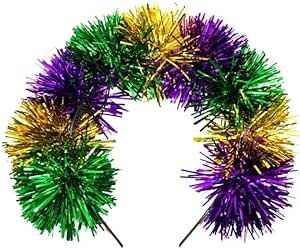 Mardi Gras Spot Purple, Green, and Gold Pom Pom Headband (Each) Pom Pom Headband, Star Images, Purple Green, Large Prints, Green And Purple, Mardi Gras, Costume Accessories, Green And Gold, Shoes Jewelry