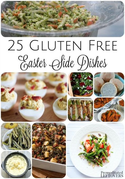 25 Gluten-Free Easter Side Dishes- Here is a long list of gluten-free side dishes to add to your Easter menu. These recipes look amazing! Healthy idea for creating a gluten-free meal that the whole family will enjoy. Gluten Free Easter Dinner, Dinner Ideas Gluten Free, Easter Dinner Side Dishes, Ham Easter, Easter Dinner Sides, Easter Dinner Ideas, Easter Side Dishes Recipes, Easter Sides, Easter Dinner Menus