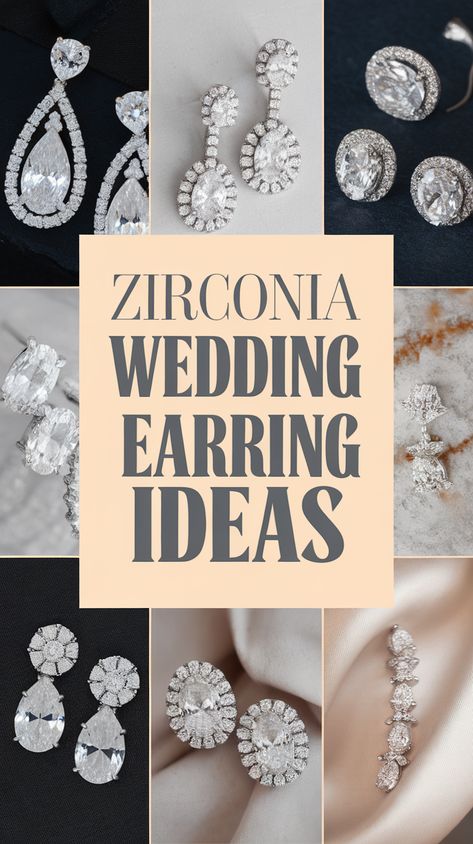 Discover the perfect zirconia wedding earrings to make your big day shine! From dazzling styles to elegant designs, find ideas that will wow your guests. These stunning pieces will add sparkle and joy to your special moments. Whether you're looking for vintage charm or modern flair, there’s something for every bride. Don’t forget to save this pin to revisit your favorites later and follow us for more wedding inspirations! Wedding Earrings Bride, Earrings To Make, Wedding Earring, Earring Ideas, Bridal Look, Elegant Designs, Wedding Inspirations, Wedding Dress Styles, Special Moments