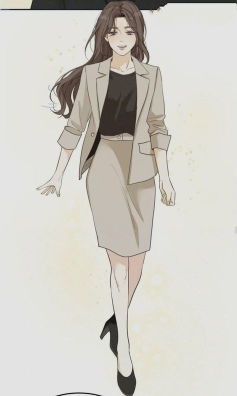 Anime Business Women, Business Woman Anime, Business Woman Drawing, Best Shoujo Manga, Office Romance, Kim Ji Won, Shoujo Manga, Woman Drawing, Formal Outfit