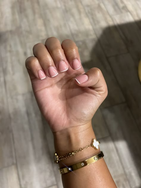 Healthy Nails Aesthetic, Natural Nails Manicure, Hippie Nails, Ombre Acrylic Nails, Girly Acrylic Nails, Acrylic Nails Designs, Work Nails, Short Square Acrylic Nails, Short Nail