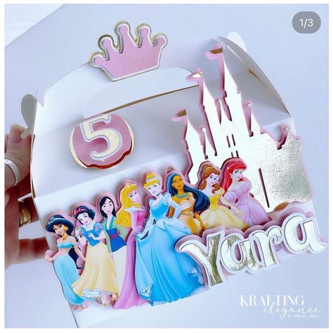 Princess Gable Boxes, Disney Princess Party Decorations, Minnie Decorations, Little Mermaid Cake Topper, Birthday Cake Stand, Princess Favors, Minnie Mouse Decorations, Souvenir Ideas, Little Mermaid Cakes