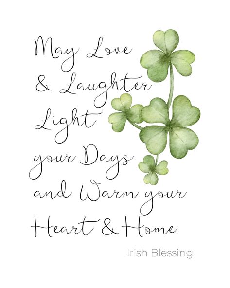 Diy St Patricks Day Cards, St Patrick Quotes, Hammons Nest, Irish Blessing Printable, Irish Blessing Quotes, Patrick Quotes, Irish Prayer, Free Digital Art, Saint Patricks Day Art