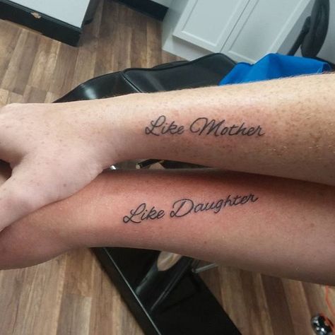 Like Mother, Like Daughter Dainty Tattoos For Women, Niece Tattoo, Mom Daughter Tattoos, Tattoos Matching, Ink Therapy, Mom Tattoo, Like Mother Like Daughter, Foot Tattoos For Women, Mother Tattoos