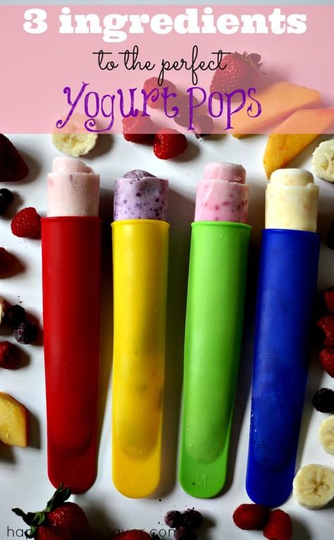 Incredibly Easy Homemade Frozen Yogurt Pops Easy Frozen Yogurt, Frozen Yogurt Pops, Homemade Frozen Yogurt, Cheesecake Popsicles, Yogurt Pops, Homemade Popsicles, Yogurt Maker, Cold Treats, Ice Pop