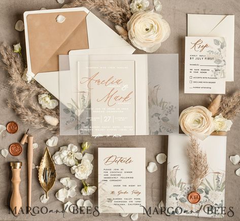 Bohemian Wedding Stationery, Boho Style Wedding Invitations, Exclusive Wedding Invitations, Boho Chic Wedding Invitations, Ivory Wedding Invitations, Wedding Invitations Uk, Minimalistic Wedding, Stylish Wedding Invitation, Bohemian Wedding Invitations