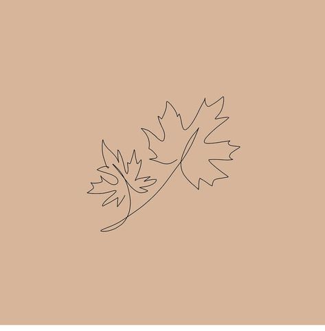 Pumpkin Leaves Tattoo, Leaves Outline Tattoo, Autumnal Tattoo Ideas, Maple Leaf Branch Tattoo, Maple Tattoo Leaf, Fine Line Maple Leaf Tattoo, Simple Fall Tattoos, Small Autumn Tattoo, Turkey Tracks Tattoo