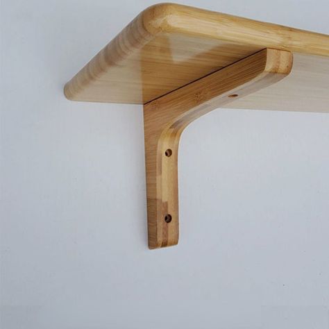 Wooden Triangle Bracket Rounded Home Solid Wood Wall Shelf One Word Partition Shelf Layer Plate Tripod Support Frame Lshaped DIY Single Pack Material: Solid Wood(natural color ) Size: 10cm/15CM/20CM Weight: 50G Packaging: 1 pc / pack(including screw) Features: Rounded corner design, smooth edge, anti-corrosion, no splicing, stable, durable, strong bearing capacity, comfortable, L-shaped, no deformation, no mold, thick material Usage ： Suitable for bedroom, living room, dormitory *Quality: The qu Partition Shelf, Diy Shelf Brackets, Plate Shelves, Shelving Brackets, Round Shelf, Shelf Decor Living Room, Wooden Brackets, Into The Wood, Wood Wall Shelf