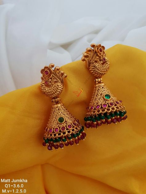 5 Gram Gold Jumkas, Jumukka Designs Gold, Latest Buttalu Designs Gold 2022, Jumkhi Earrings Gold, Jumkhas Earrings Gold, Jumar Earrings Gold, Jumkha Earrings Gold, Jumki Design Gold, Gold Jumkas Design