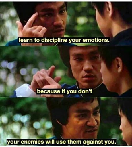 Bruce Lee - 9GAG Emotions Quotes, Bruce Lee Quotes, Trending Topic, Business Mindset, Motivation Success, Bruce Lee, Eminem, Wisdom Quotes, Success Quotes