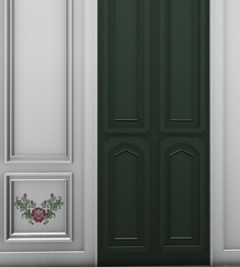 Accent Wall Bloxburg, Custom Wall Trim Bloxburg, Leaves Decals Bloxburg, Round Mirror Decals Bloxburg, Doors Bloxburg, Bloxburg French House, Custom Bloxburg Door, Custom Door Bloxburg, Bloxburg Custom Door