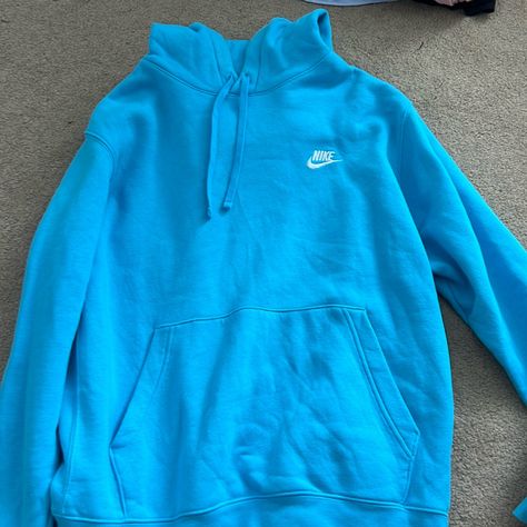 Teal Nike Hoodie, Ron Jon Hoodie, Light Blue Nike Hoodie, Nike Hoodie Colors, Cute Nike Hoodies, Where To Get Hoodies, Nike Hoodie Aesthetic, Where To Buy Hoodies, Fun Hoodies