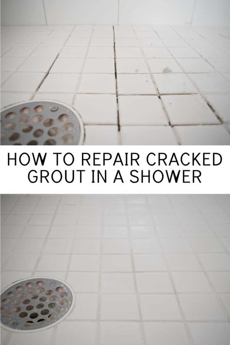 How To Repair Cracked Tile Grout, How To Fill In Missing Grout, Regrouting Shower Tile, Repair Grout In Bathroom, Fix Grout In Bathroom, How To Fix Shower Tile Grout, How To Grout Shower Tile, How To Fix Cracked Grout, How To Fix Grout Bathroom