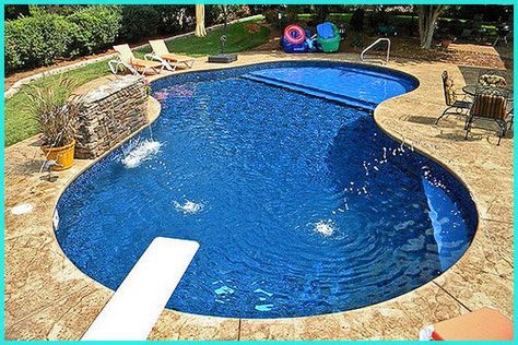 Vinyl Pools Inground, Tanning Ledge Pool, Small Inground Pool, Inground Pool Designs, Pool Cost, Pool Design Ideas, Pool Images, Home Backyard, Tanning Ledges