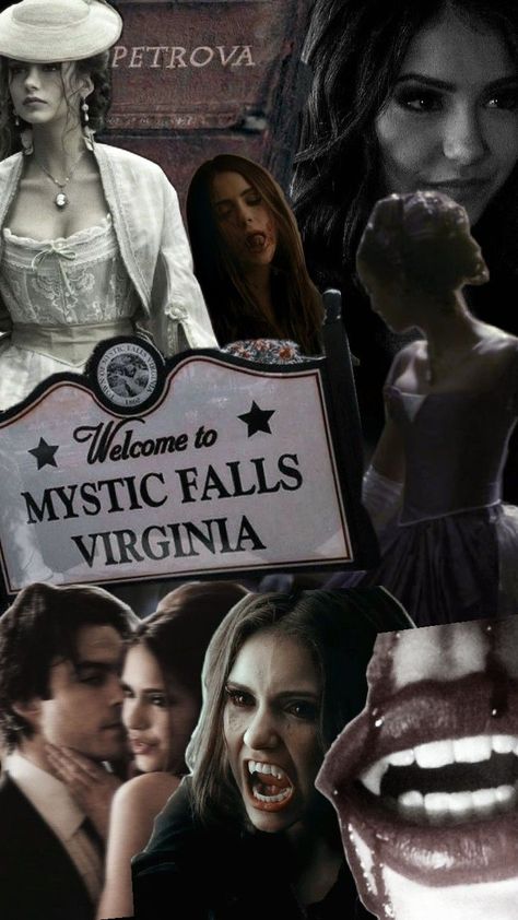 All her eras- black, old vibes, 1800s Her Aesthetic, H.e.r Aesthetic, Katherine Pierce, Mystic Falls, Wallpaper Aesthetic, Vampire Diaries