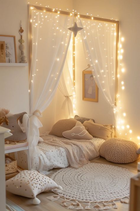 37 Easy Ideas To Decorate A Little Girls Bedroom On A Budget 11 Year Girl Bedroom Ideas, Girls Bedroom Ideas Age 8-10, Kathryn Core, Sage Room, Girls Bedroom Decor Ideas, Minimalist Kids Room, Bedroom On A Budget, Play Areas, Girl Bedroom Designs