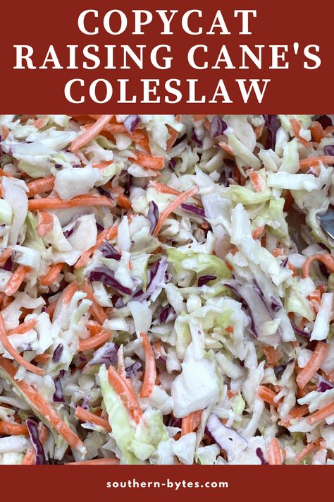 Coleslaw Recipe With Celery Seed, Sweet Tangy Coleslaw, Copycat Raising Canes Coleslaw, Good Coleslaw Recipes, Zaxbys Copycat Coleslaw Recipe, Best Cole Slaw Dressing Recipe, Cawlslaw Recipe, Southern Coleslaw Dressing, Canes Coleslaw Recipe Copycat