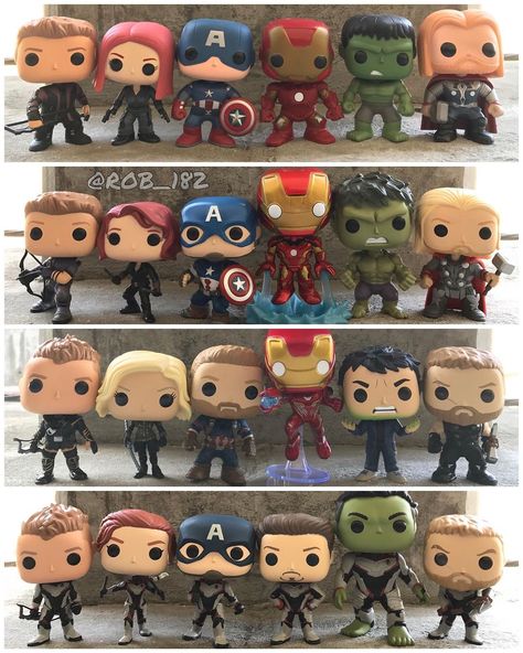 Funko Pop Display Ideas, Funko Pop Avengers, Marvel Room, Funko Pop Display, Pop Figurine, Funk Pop, Avengers Art, Funko Pop Collection, Marvel Collectibles