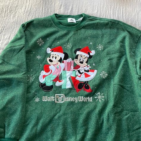 From The Magic Kingdom Emporium, Nwt, Wdw Holiday Collection Sweater Featuring Mickey And Minnie Mouse! Disney Sweatshirts Women, Ugly Christmas Sweater Dress, Vintage Disney Princess, Minnie Mouse Sweater, Christmas Sweater Dress, Disney World Christmas, Friends Sweatshirt, Vintage Winnie The Pooh, Mickey And Minnie Mouse