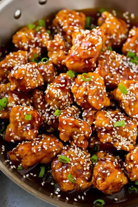 Sesame Seed Chicken, Braised Chicken Breast, Chicken Recipe Air Fryer, Mayo Salad, Tso Chicken, Honey Sesame Chicken, Sesame Chicken Recipe, Recipe Air Fryer, General Tso Chicken