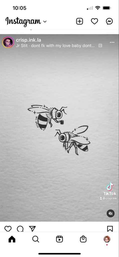 Best Friend Tattoo, Bee Tattoos, Maching Tattoos, Bee Tattoo, Matching Tattoo, Best Friend Tattoos, Friend Tattoos, Tatting, Best Friend