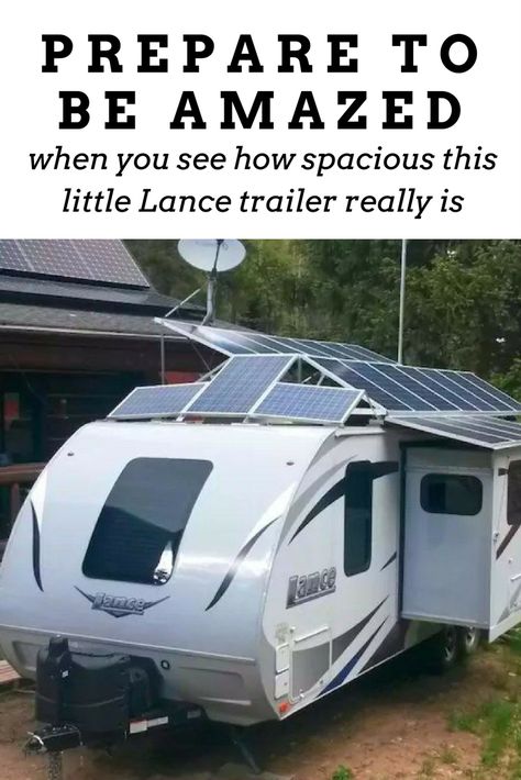 Lance Travel Trailer, Teardrop Camper Interior, Horse Trailer Living Quarters, Solar Power Charger, Rv Travel Trailers, Trailer Decor, Solar Power Diy, Trailer Living, Travel Trailer Remodel