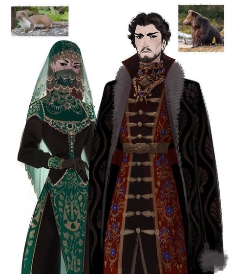 Royal Oc Art, Russian Character Design, Phobs Art, Medieval Clothing, Arte Inspo, 판타지 아트, Medieval Fantasy, Fantasy Clothing, Fantasy Fashion