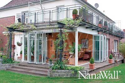 NanaWall ®, Porch enclosure, Nana wall Screen Porch Kits, Glass Deck, Bay Window Exterior, Porch Enclosure, Deck Enclosures, Nana Wall, Screened In Porch Diy, Under Deck, Enclosure Ideas