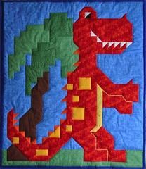 Quilted Blankets, Happy Dinosaur, Giraffe Quilt, Monster Quilt, Fox Quilt, Dinosaur Quilt, Hanging Crib, Sewing Quilts, Childrens Quilts