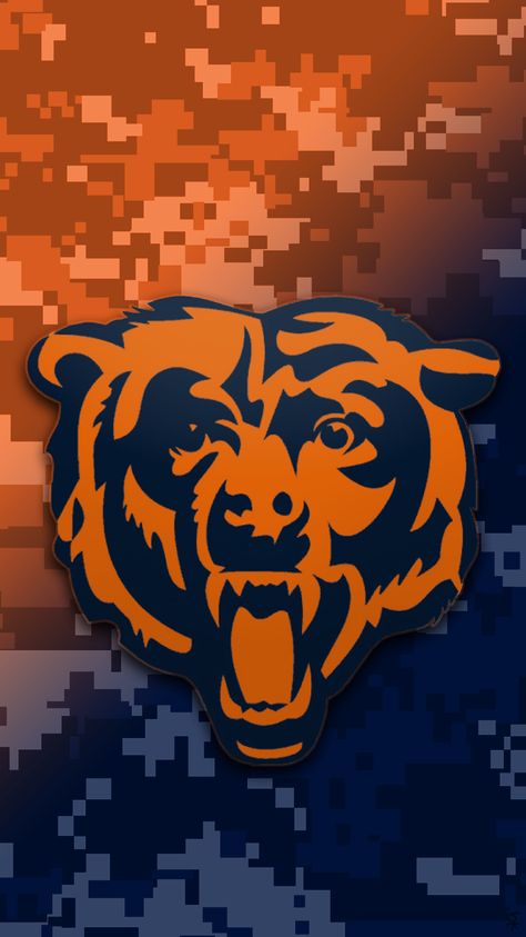 iPhone 6 Sports Wallpaper Thread | MacRumors Forums Cool Blue Wallpaper, Chicago Bears Wallpaper, Paper Football, Chicago Bears Pictures, Chicago Wallpaper, Cubs Wallpaper, Bears Wallpaper, Nfl Logos, Sports Wallpaper