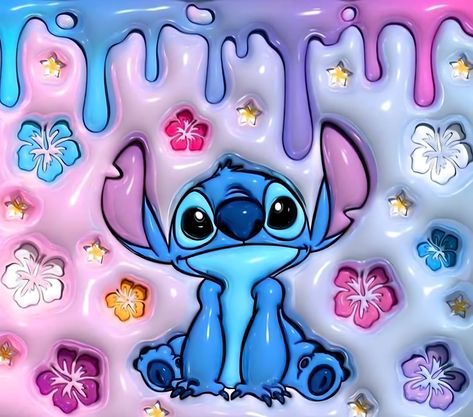 Stitch 20oz skinny tumbler wrap Stitch Tumbler Wrap, Background Stitch, Lilo And Stitch Quotes, Lilo And Stitch Drawings, Stitch Quote, Glittery Wallpaper, Betty Boop Art, Disney Background, Stitch Drawing