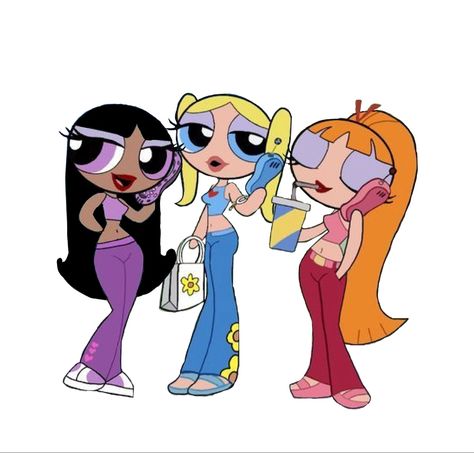 3 Bff Profile Pictures, Trio Cartoon Characters, Super Nana, Power Puff Girls, Girl Iphone Wallpaper, Slay Girl, Sassy Wallpaper, Power Puff, Slay All Day