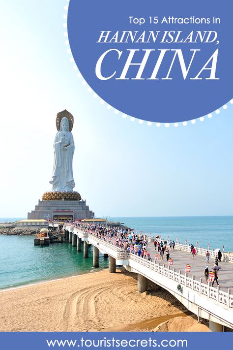 Hainan Island is sometimes referred to as China’s Hawaii with good reason, for it is lined with beautiful beaches, clear water and coral reefs. The island is a beautiful little paradise with two main cities, Sanya and Haikou.   #Asia #China #Hainan #Island #TouristSecrets #Travel #Traveller #Destination #TouristSpot #TravelTips Hainan Island China, Haikou China, Hainan China, Sanya China, Hainan Island, China Travel Guide, Kuan Yin, Haikou, Coral Reefs