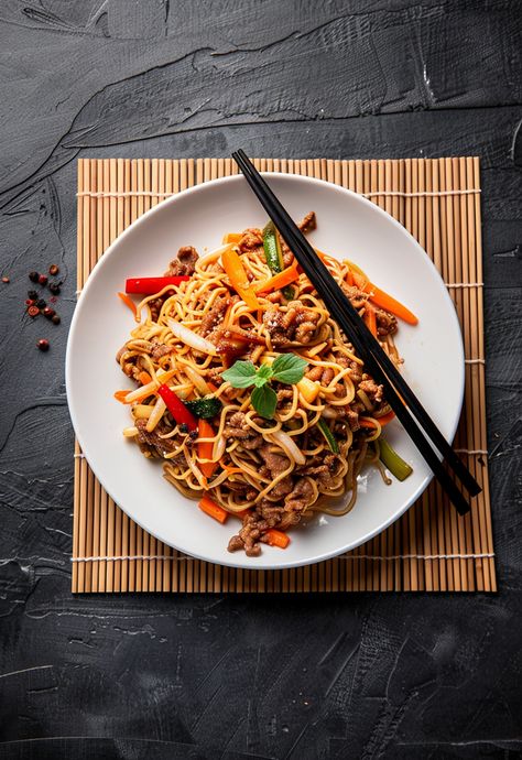 Learn How to Cook Chow Mein Recipe For Free | Recipes You'll Love, Made Easy! Chow Mein Photography, Easy Chow Mein, Easy Chicken Chow Mein, Food Photography Aesthetic, Trendy Recipes, Country Food, Chow Mein Recipe, Food Photography Tutorial, Chicken Chow Mein