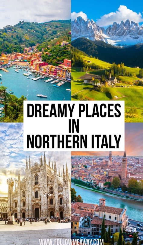 10 Stunningly Beautiful Places You Must Visit In Northern Italy - Follow Me Away Italy Must See Places To Visit, Travel Italy Places, Italian Alps Northern Italy, North Italy Travel, Best Places To Go In Italy, Must See In Italy, Best Places To Visit In Italy, Northern Italy Food, Italy Bolzano