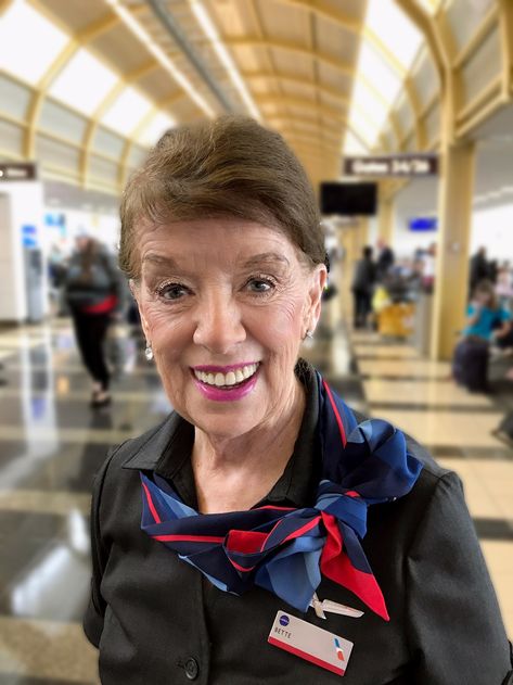 American Airlines Flight Attendant, Air Hostess Uniform, Airline Attendant, Airline Cabin Crew, Flight Attendant Life, International Travel Tips, Airline Flights, Vacation Deals, Senior Citizen