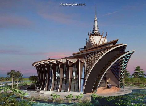 Khmer Building, Architecture Drawing Presentation, Cornice Design, Architecture Portfolio Design, Urban Landscape Design, Architecture Concept Diagram, Cathedral Architecture, Architecture Design Drawing, Architecture Model House