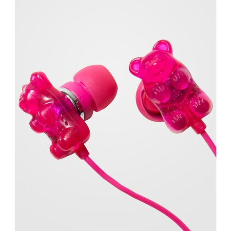 Scented Gummy Bear Earbuds (45 PEN) ❤ liked on Polyvore featuring headphones, electronics, accessories, music and phone Cute Headphones, Ear Buds, Earbud Headphones, Gummy Bear, Iphone Accessories, Everything Pink, Gummy Bears, Microphones, Things To Buy