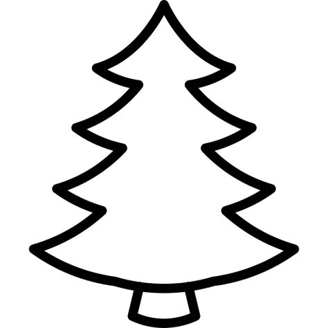 Christmas Tree Clipart Black And White, Sensory Projects, Christmas Tree Outline, Xmas Decorations Diy, Christmas Tree Drawing, Small Dream Catcher, Christmas Tree Svg, Christmas Tree Clipart, Tree Icon