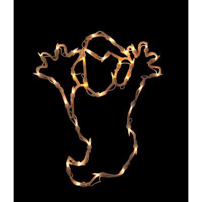 The Holiday Aisle 15" Ghost Halloween Window Silhouette Decoration Lighted Display Halloween Window Silhouettes, Window Silhouette, Ghost Silhouette, Halloween Ghost Decorations, Ghost Lights, Halloween Window, Star Of Bethlehem, Jewelry Hanger, Jewelry Display Stands